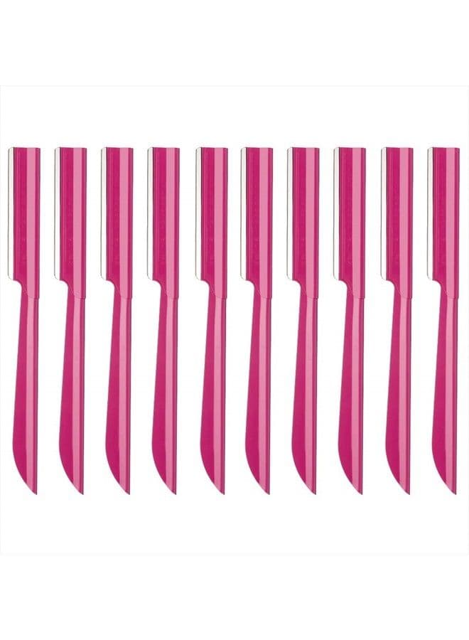 Eyebrow Razor, Eyebrow Razor Shaper for Men and Women, Grooming Shavers (red-10pcs)