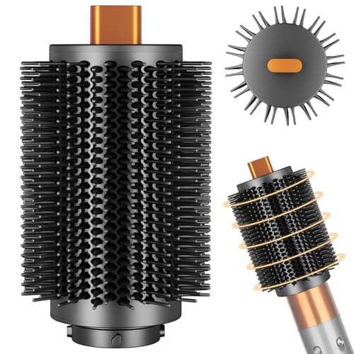 YTCHYYSK Upgraded Large Round Volumizing Brush Attachment for Dyson Airwrap HS010508 Round Brush for Dyson Air wrap Accessories for Straighten Fast Dry Big Curls Add Volume