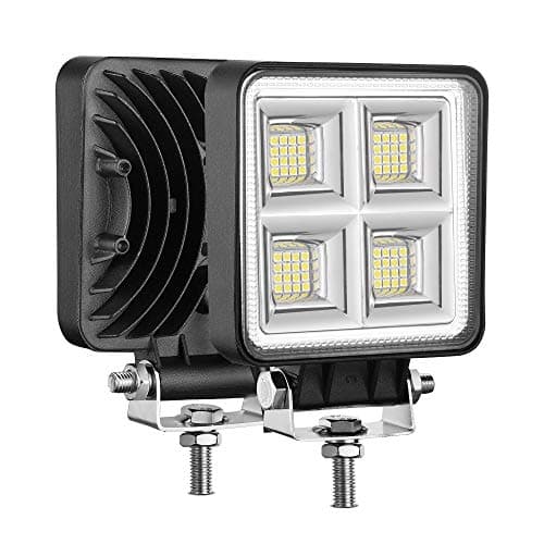 HOZILIFE LED Tractor Work Lights for Truck, 2PCS 4 Inch 54W 12V LED Flood Light Bar for Off-Road Driving Vehicles Equipment Boats