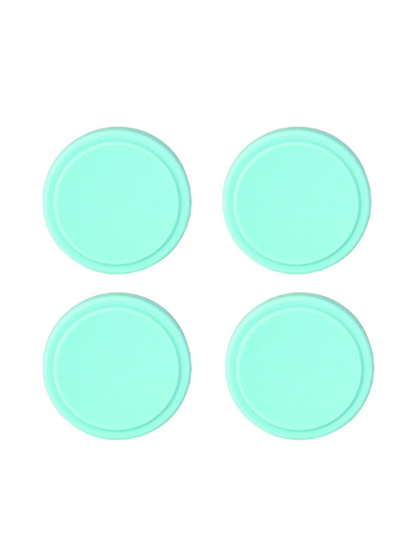 Half-Wrapped Mint Suitcase Wheel Covers, 4 Pieces Of Silent Noise Reduction And Shock Absorption Caster Covers, Protect The Suitcase Wheel Cover