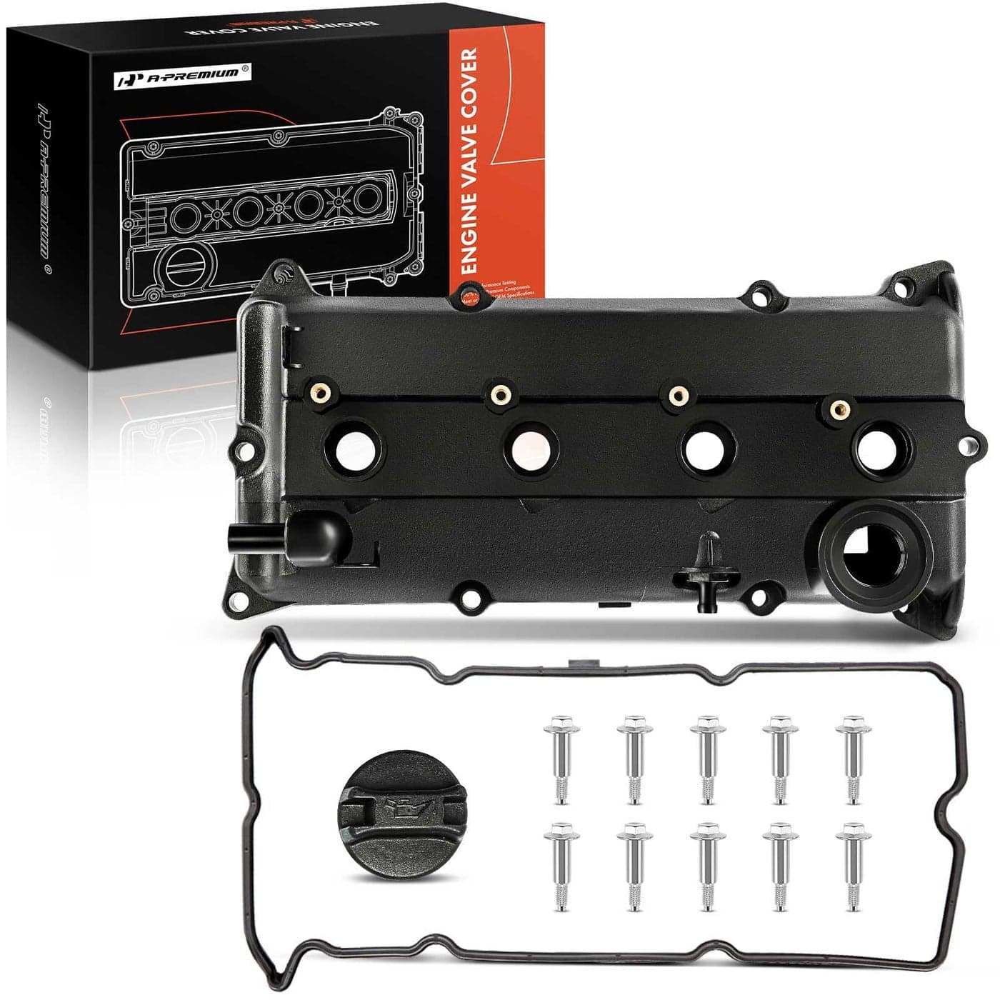 APremium Engine Valve Cover Kit with Oil Filler Cap Bolts Gasket Compatible with Nissan Altima 20022006 Sentra 20022006 25L Gas QR25DE Engine Replace 132643Z001 132643Z001