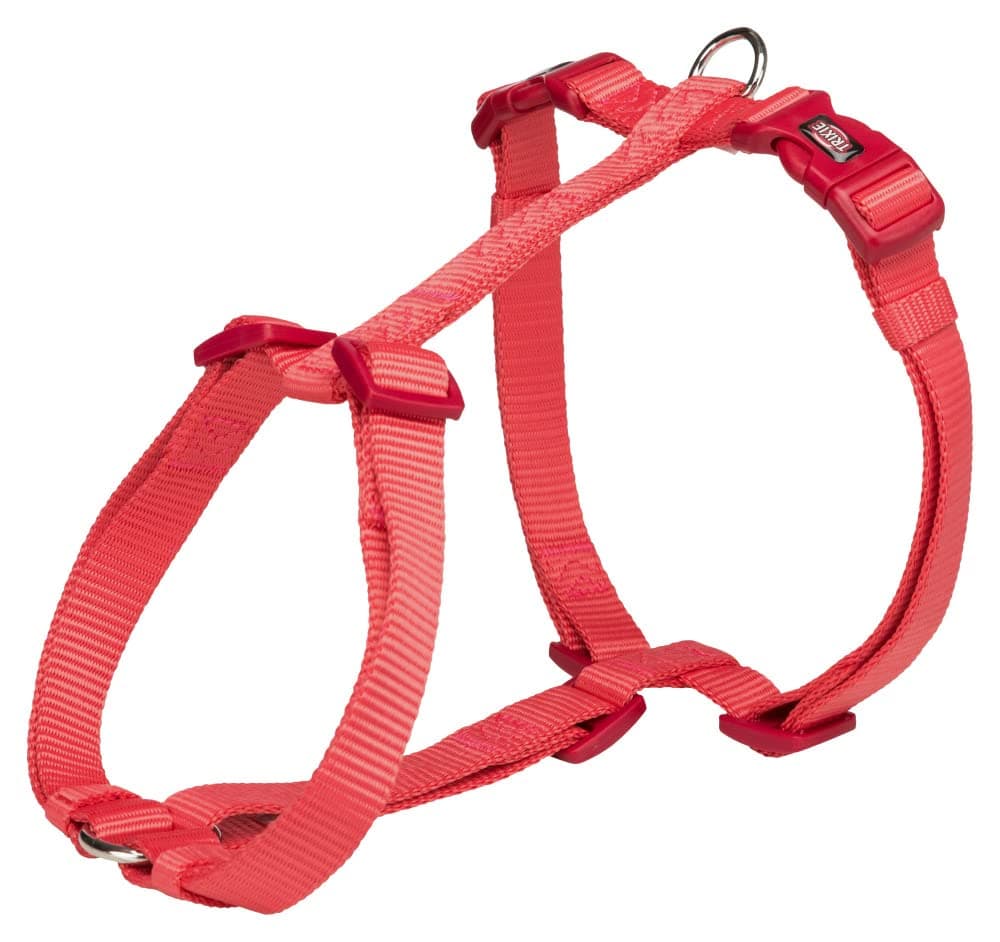 Trixie Premium Touring Dog Harness Adjustable Fleece Padded Lightweight Harness with Strong D-Ring for Safe Walking (Coral, L-XL)