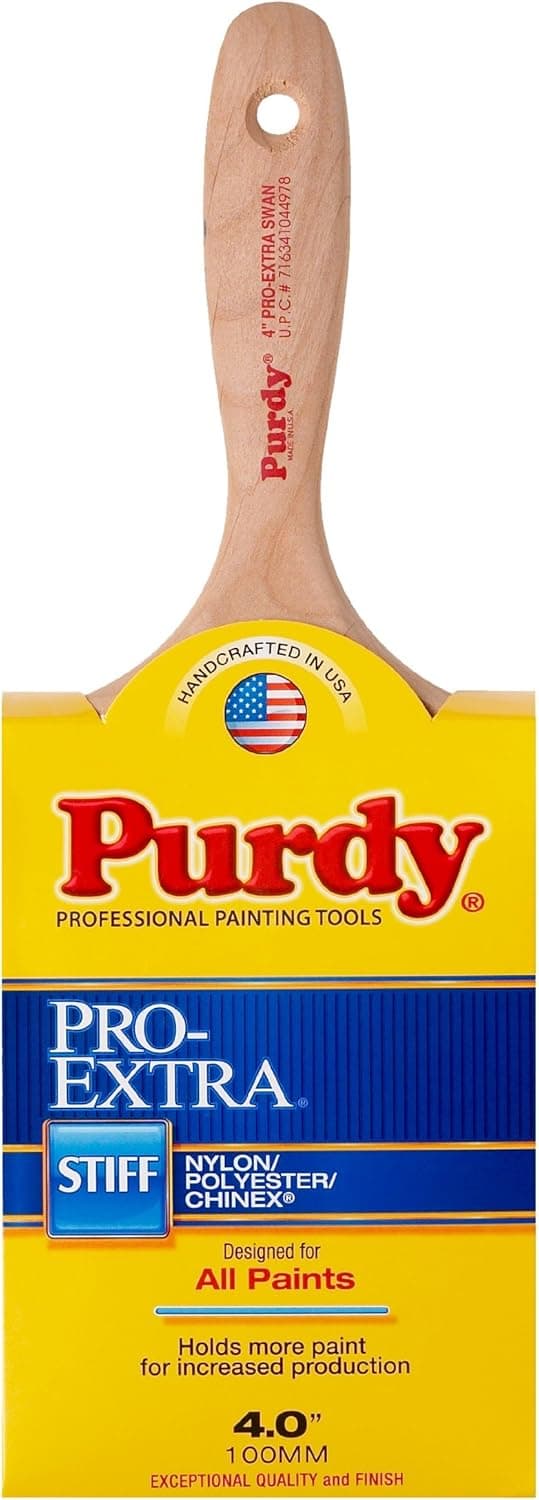 Purdy 144400740 ProExtra Series Swan Wall Paint Brush 4 inch