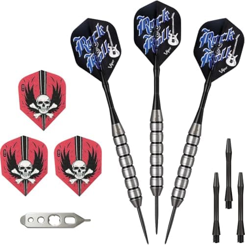 Viper Underground Steel Tip Darts: Rock & Roll, 23 Grams, Black