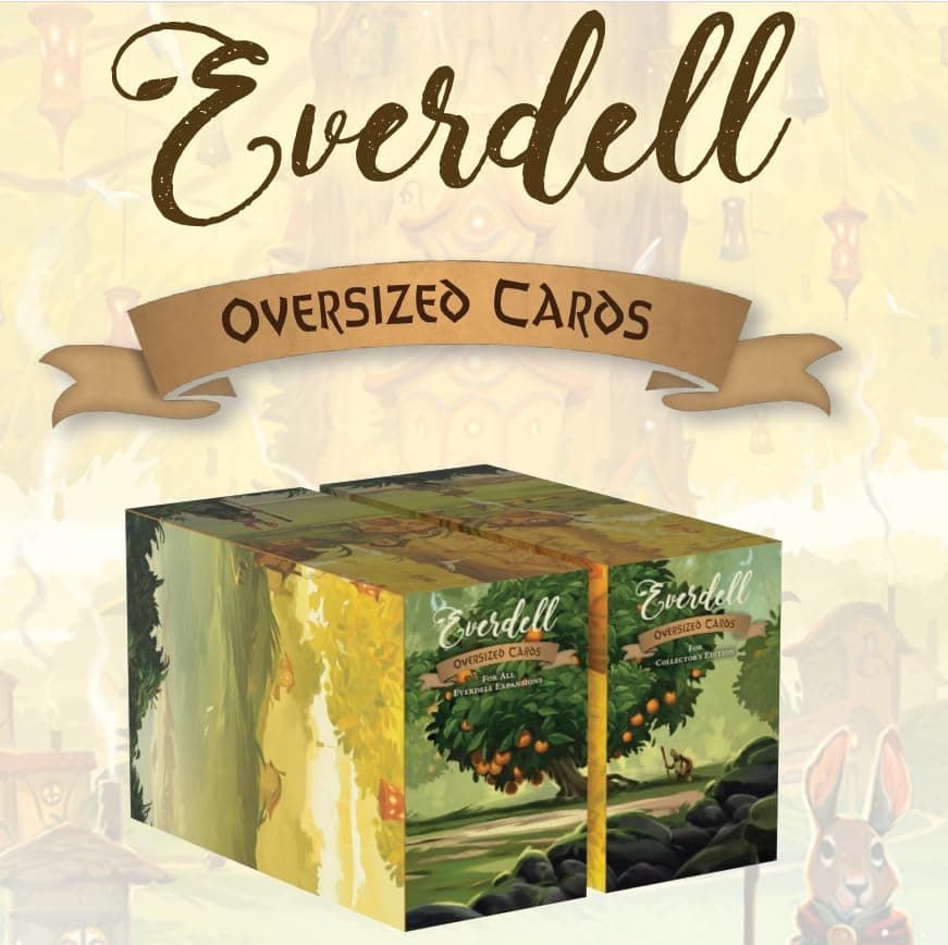 Everdell Expansion Oversized Cards Extended Art TarotSized Upgrade Pack for All Everdell Expansions Ages 14 Collectors Edition Accessory