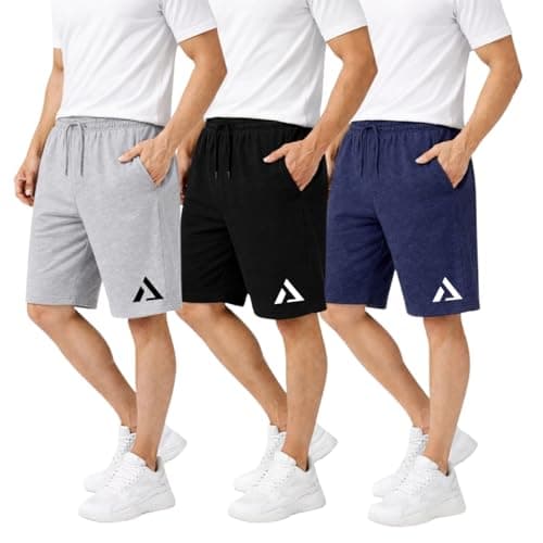 KART BLACK Plus Sizes Men's Cotton Knee Length Shorts(M to 8XL) | Casual and Night Wear Mens Shorts (in, Alpha, XL, Regular, Grey Black Navy)