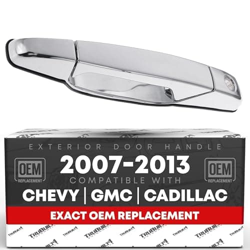 Exterior Front Driver Door Handle - Compatible with 2007-2013 Chevrolet Avalanche, 07-14 Silverado 1500, 2500, 3500, Suburban, Tahoe; 07-14 GMC Sierra 1500, 2500, 3500, Yukon XL - OEM 22738721, 80546