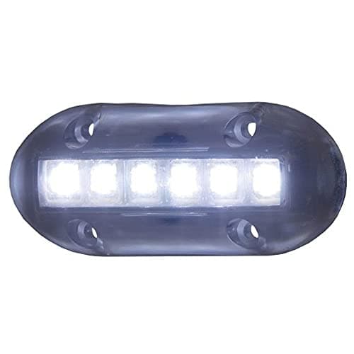 T-H Marine High-Intensity LED Underwater Boat Lights - Waterproof Surface Mount Lighting for Night Fishing & Recreational Use - 180 Lumens, Long Life, Low Power Draw - White Light