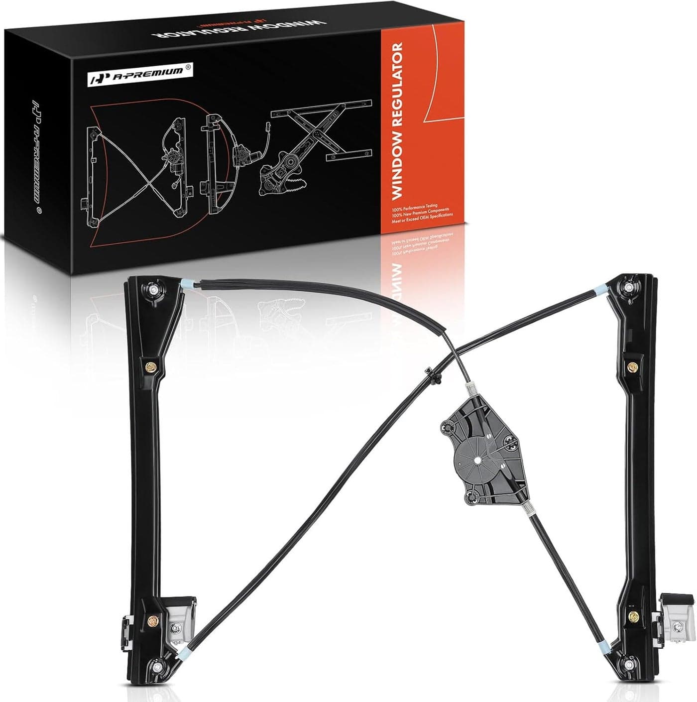 A-Premium Power Window Regulator Without Motor for Volkswagen Beetle 1998-2010 Front Left Driver Side