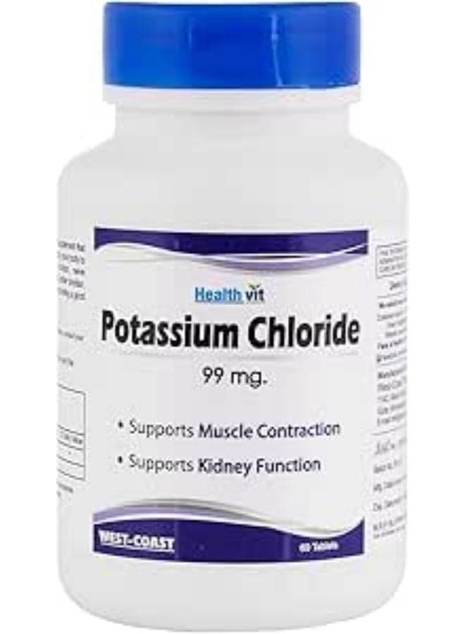 Healthvit Potassium Chloride 99 mg - 60 Tablets