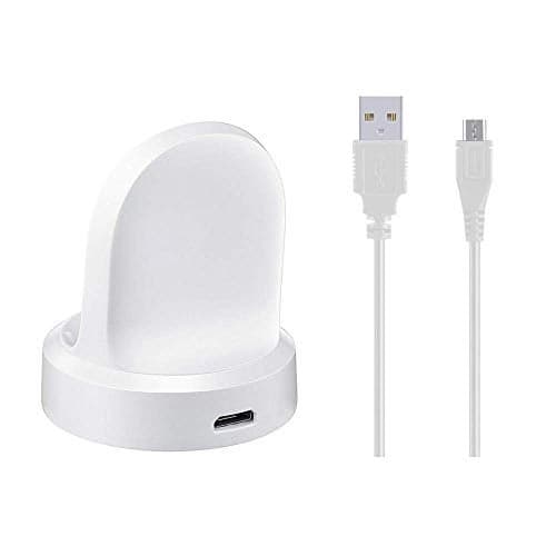 Emilydeals for Gear S3 Charger, Replacement Charging Cradle Dock for Samsung Gear S3 Classic/Frontier Smart Watch (White)