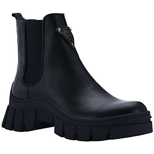 GUESS Women's Hestia Ankle Boot, Black 002, 10