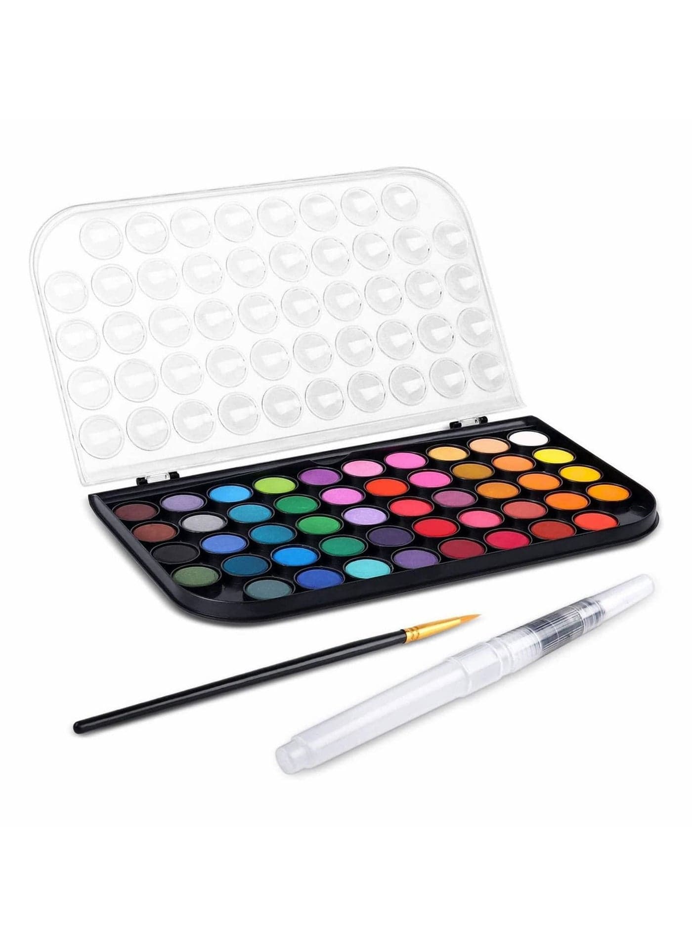 Watercolor Paint Set, 48 Water Colors Kit with 1 Squirrel Brushes, Palette, Pen, Non Toxic Painting Supplies for Kids, Adults, Students, Beginners and Artists