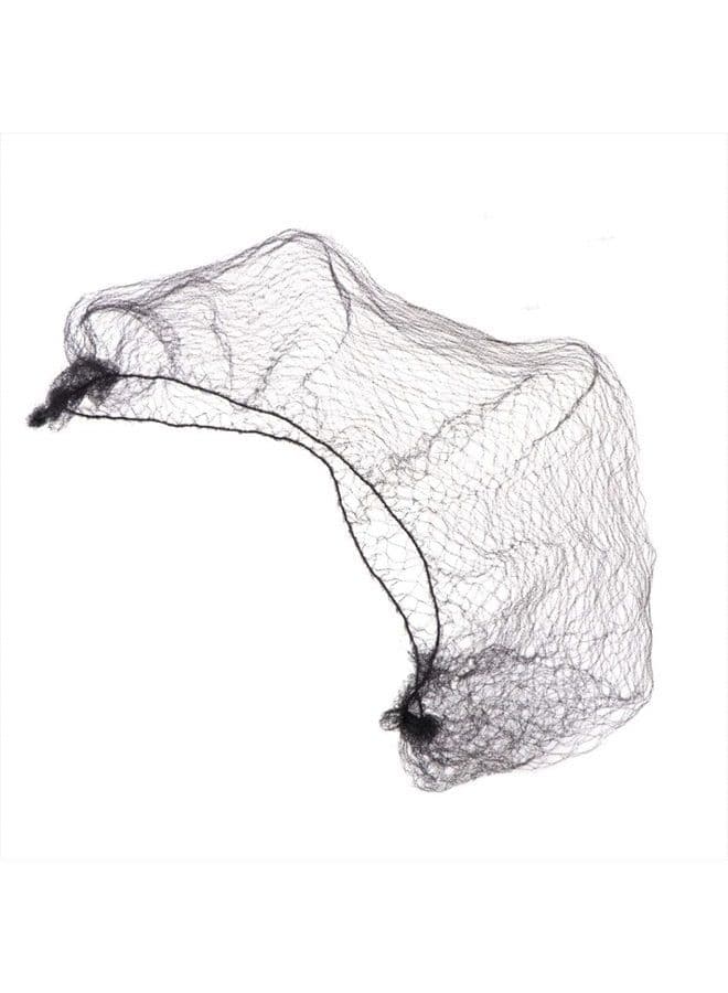 Tinksky 100pcs Hair Nets Invisible Elastic Edge Mesh Dress-up Accessories (Black)