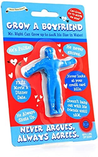 Diabolical Grow a Boyfriend Funny Stocking Fillers Valentines Gifts for Her Cheap Secret Santa Gifts