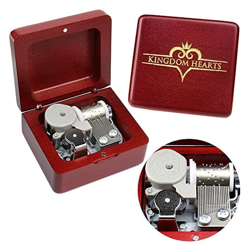 Sinzyo Music Box Vintage Musical Boxs Gift for Birthday Valentine's Day Christmas Day(Wine Red Box)