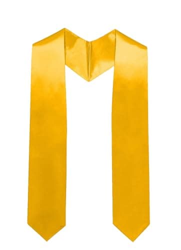 Happy Secret Graduation Stole for Adults 60" Long,Plain Satin Sash for Class of 2025 Commencement Ceremony