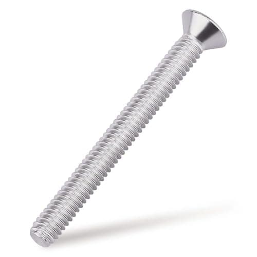 1/4-20 x 2 Flat Countersunk Head Machine Screws, Phillips Drive, 304 Stainless Steel 18-8, Full Thread, Coarse Thread UNC, 25 PCS