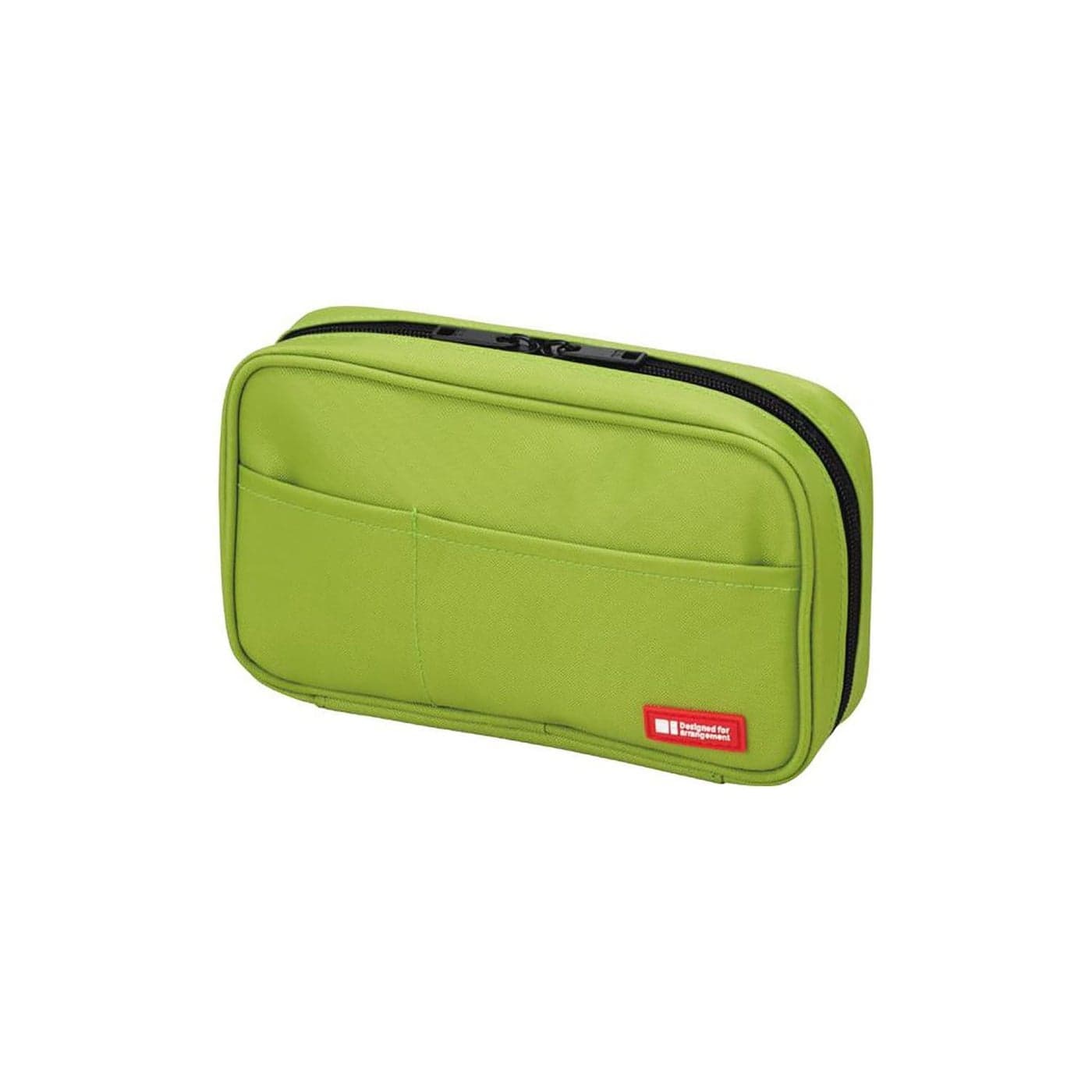 LIHIT LAB Large Capacity Zipper Pencil Case For School Office College Big Capacity 4 Compartments Pencil Bag Holder Adults Teen Boys Girls Travel Cosmetics Storage Yellow Green A75516