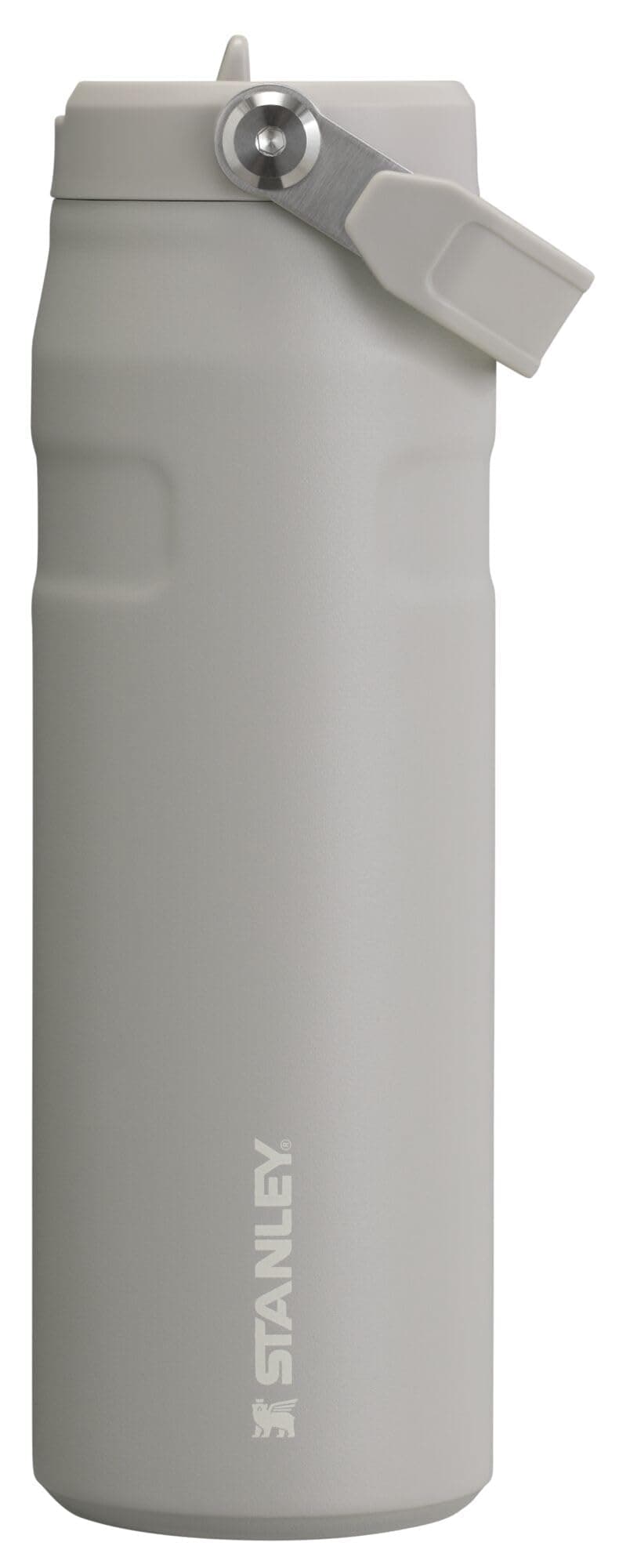 Stanley IceFlow Flip Straw 2.0 Water Bottle 24 OZ | Built-In Straw with Larger Opening | Lightweight & Leak-Resistant | Insulated Stainless Steel | BPA-Free | Ash