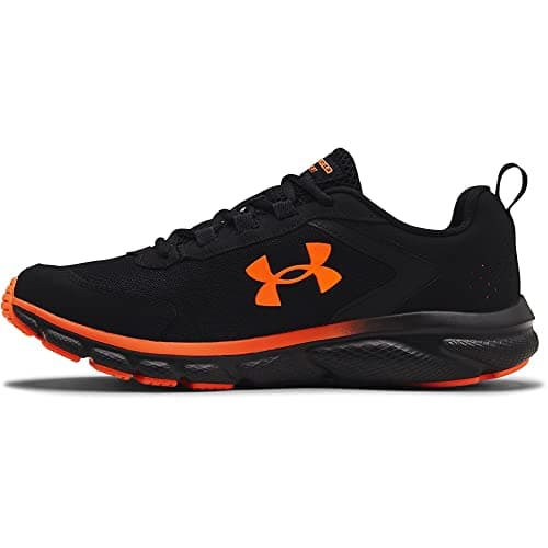 Under Armour Men's Charged Assert 9, Black/Blaze/Orange, 10.5 M US