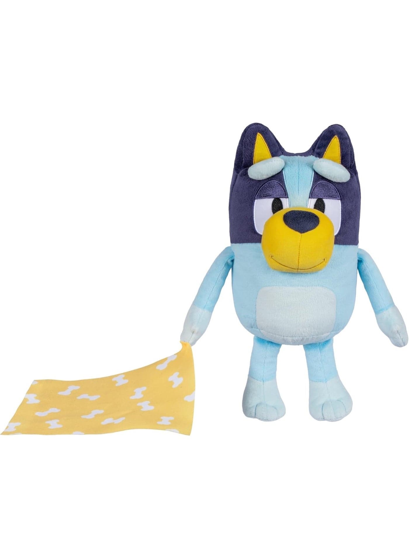 BLUEY Sleepy Time 13 Inch Plush with Blanket, Press Tummy to Hear 7 Fun Phrases, Sing Along to The Theme Song, So Soft Made with Deluxe Fabrics and Detailed Stitching