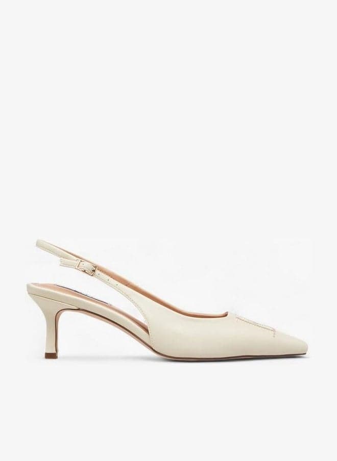 Women'S Pointed Toe Shoes With Stiletto Heels And Buckle Closure