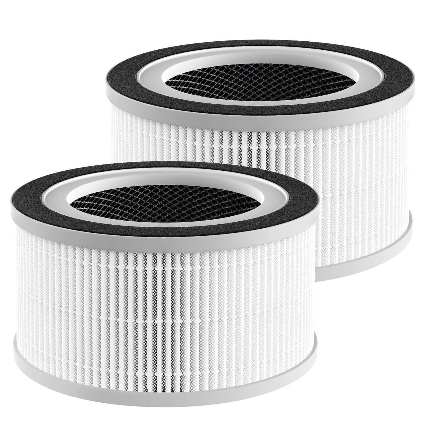 2 Pack True Hepa Replacement Filter Compatible with Afloia FilloHaloMooka Allo with 3in1 H13 True HEPA Filtration for Afloia Fillo Air Purifier for MOOKA Allo Air Filter