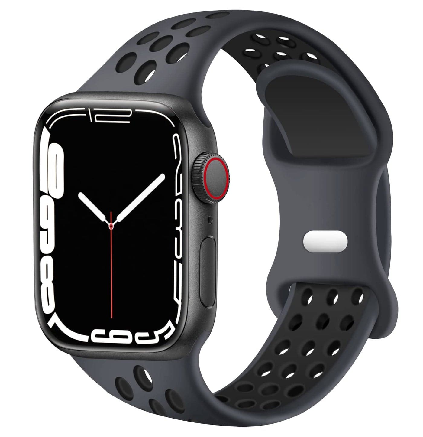 SVISVIPA Sport Bands Compatible for Apple Watch Bands 38mm/40mm/41mm/42mm-Series 10,Soft Silicone Sport Women Men Replacement Strap Compatible with iWatch Series 10/9/8/7/6/5/4/3 Ultra 2 SE, Black