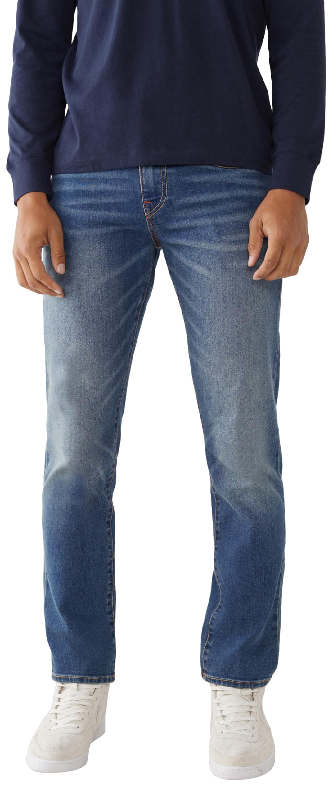 True Religion Men's Geno Slim Fit Straight Leg Jean, Faum Baseline, 42