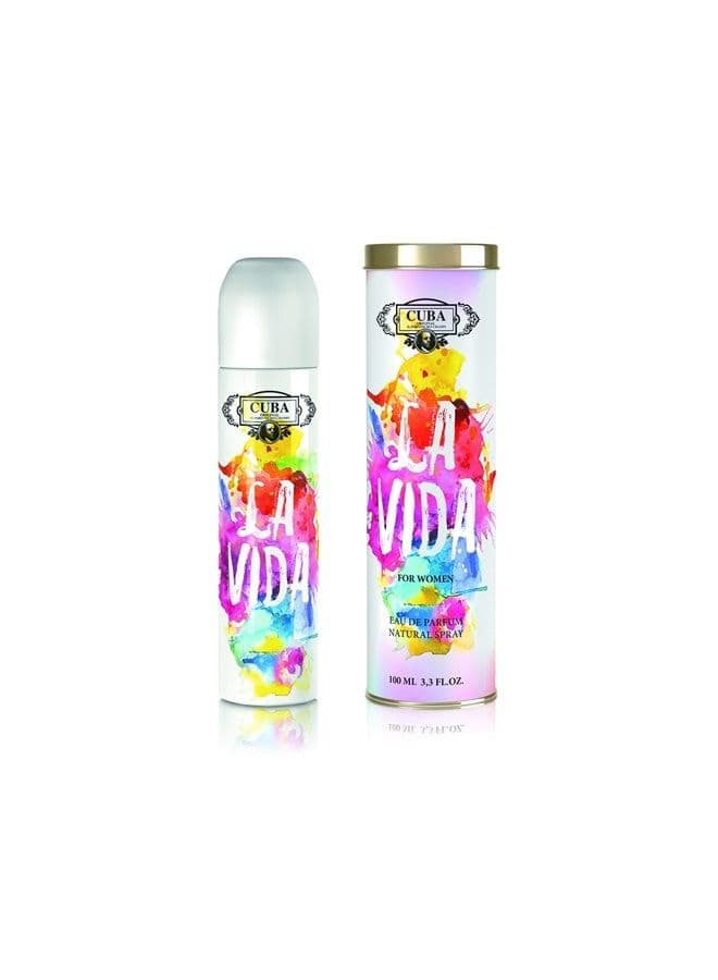 La Vida Eau De Parfum Spray | Fragrance for Women, 3/3 Ounce (I0080103)
