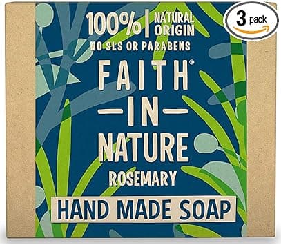 Faith In Nature Organic Rosemary Soap 100g Pack of 3