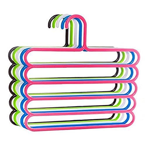 Kuber Industries 2 Piece Plastic Multipurpose Hanger Set (KST051)