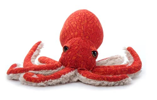 The Petting Zoo Pacific Red Octopus Stuffed Animal Plushie Gifts for Kids Wild Onez Sealife Animals Octopus Plush Toy 8 inches