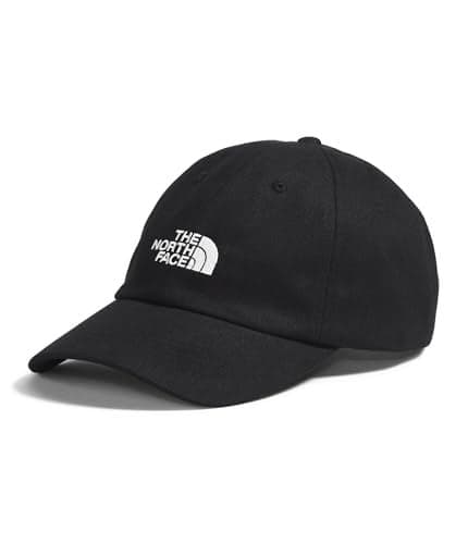 THE NORTH FACE Norm Baseball Hat | Shallow Fit Ball Cap for Men & Women with Embroidered Logo, Adjustable Strap Closure & Silver Buckle, TNF Black, One Size
