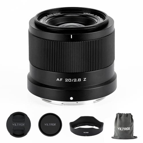VILTROX 20mm F2.8 f/2.8 AF Lens for Nikon Z Mount, Wide-Angle Full-Frame Auto Focus Lens Compatible with Nikon- Z Mount Mirrorless Cameras Z8 Z9 Z6 Z7 Z6 II Z7II Z5 Z5II ZFC Z30