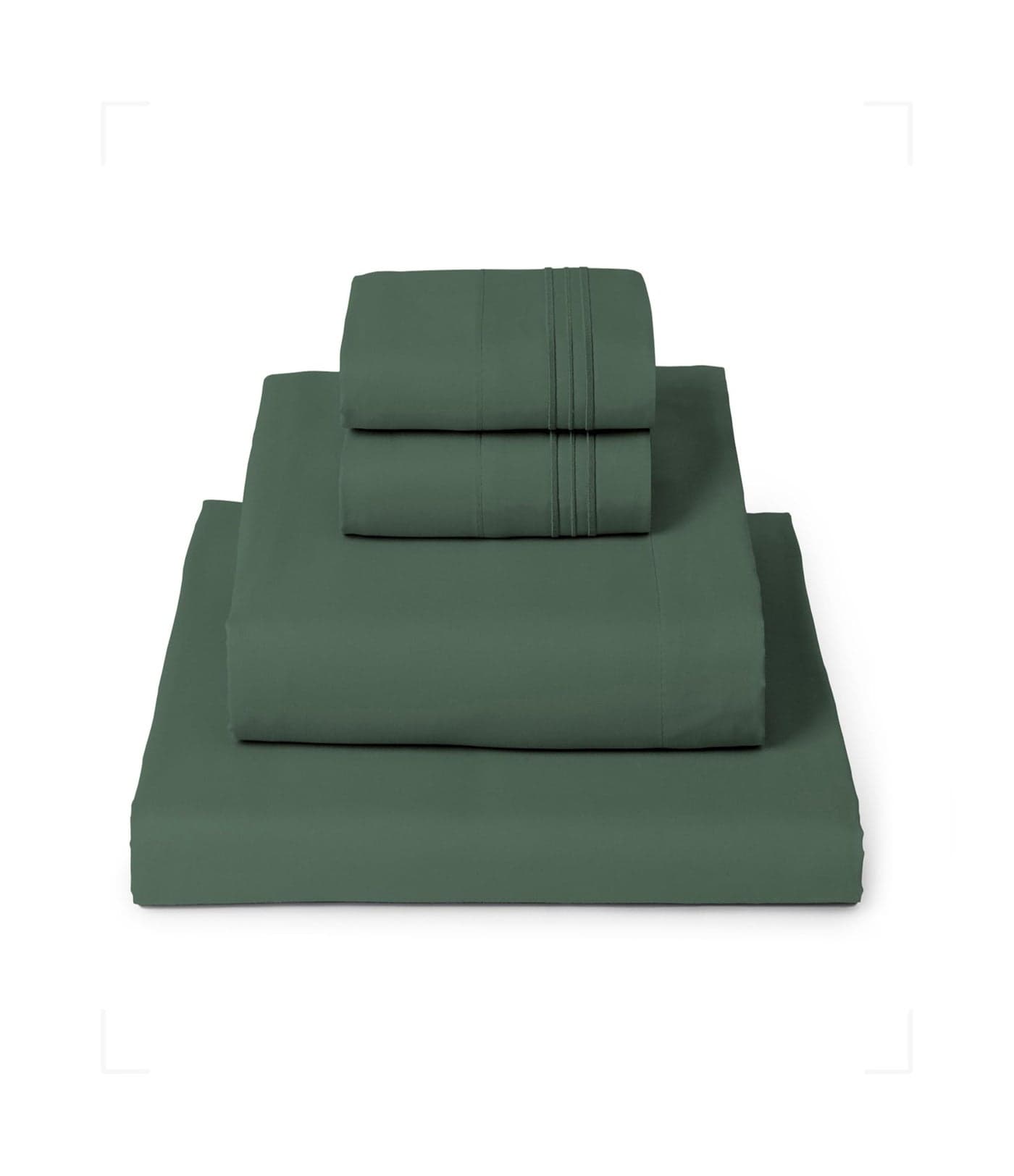 Mellanni Queen Sheets Set 4 PC Iconic Collection Bedding Hotel Luxury Extra Soft Cooling Bed Sheets Wrinkle Fade Stain Resistant Queen Emerald Green