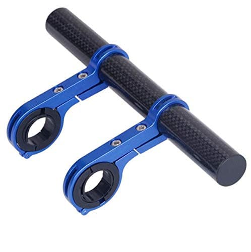 ESUPPORT Bike Handlebar Extender Extension Double Bracket for Holding Bicycle Speedometer GPS Phone Mount Holder Carbon Fiber
