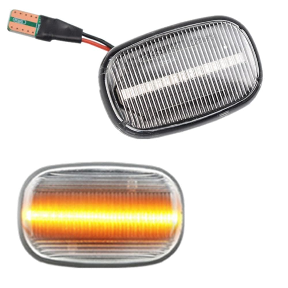Kakulkomen Led Front Fender Side Marker Light Sequential Blinker Light Turn Signal Lamp for Toyota Corolla Celica Caldina Camry Hilux Probox Fielder Avensis RAV4 Prius Runx Crystal