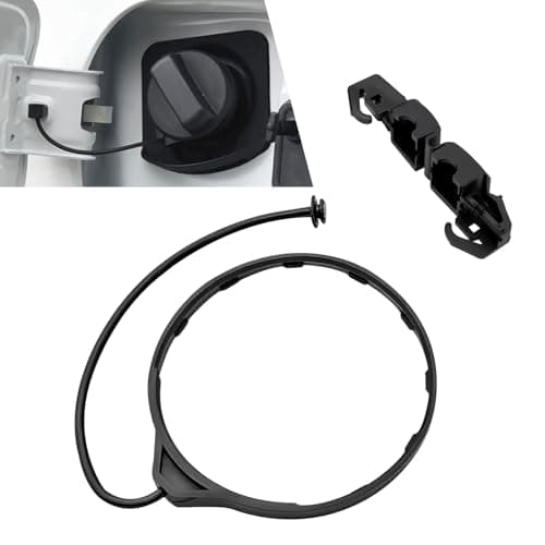 HABNVUON Fuel Filler Cap Clip Gas Tank Cover Rope Fuel Tank Cap Strap Holder Replacement Gas Cover Clip and Rope Tether Compatible with Honda Accord Civic Replaces OEM 91594SNAA0117670SJA013