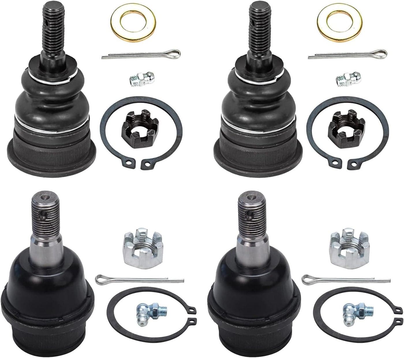 Detroit Axle Front Upper Lower Ball Joints Replacement for 2002-2005 Ford Explorer & Mercury Mountaineer - 4pc Set