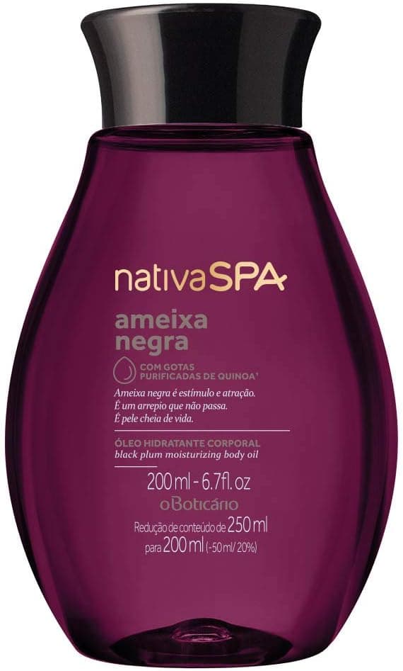 Boticario Linha Nativa Spa Ameixa Negra Oleo Hidratante Corporal 200 Ml Boticario Nativa Spa Black Plum Collection Body Moisturizing Oil 67 Fl Oz