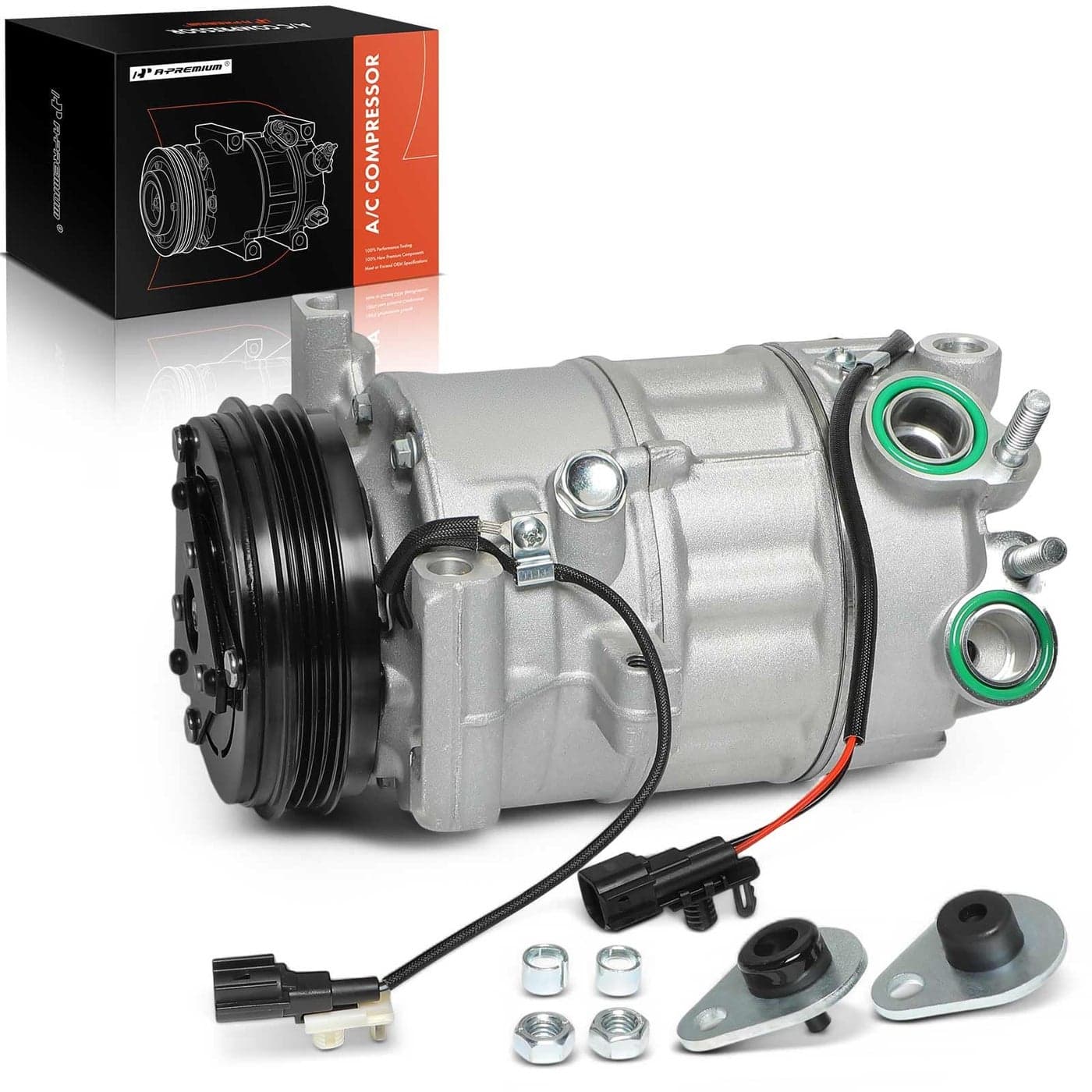 APremium AC Compressor with Clutch Compatible with Volvo S60 25L 20122016 V60 25L 20152016 XC60 XC70 S60 V60 Cross Country 2016