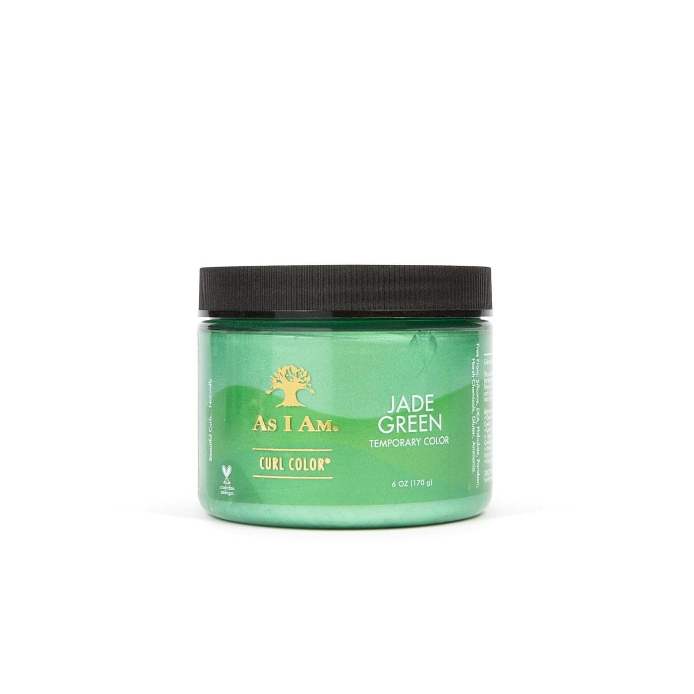 As I Am Curl Color Jade Green 6 ounce Color Curling Gel Temporary Color Medium Hold Vegan Cruelty Free