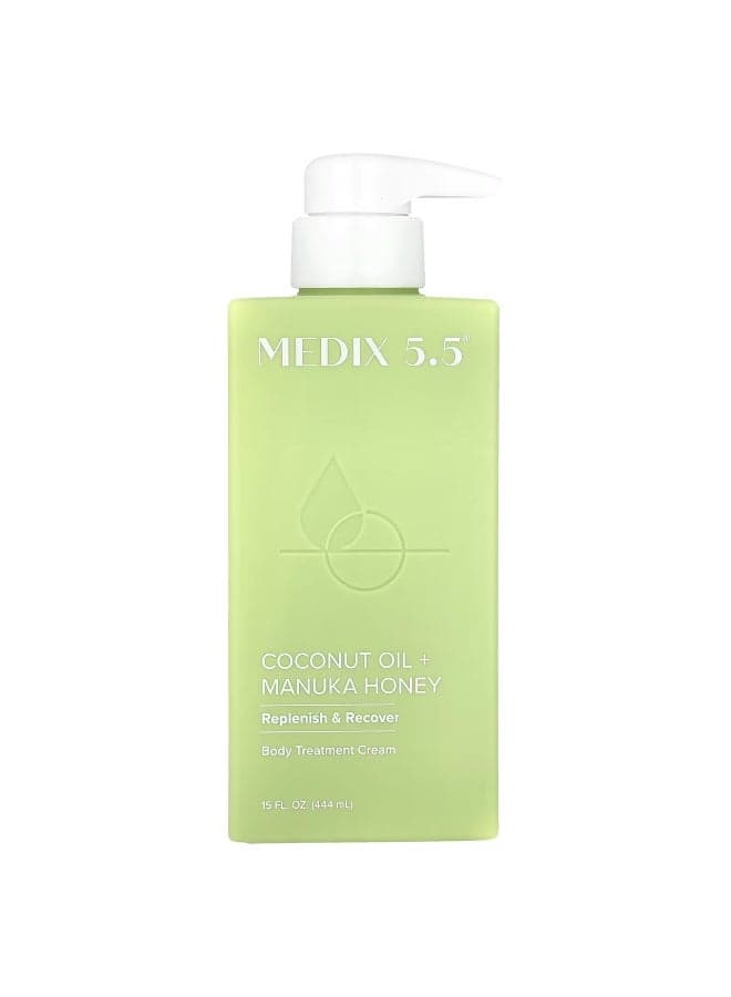 Medix 5.5, Body Treatment Cream, Coconut Oil + Manuka Honey, 15 fl oz (444 ml)