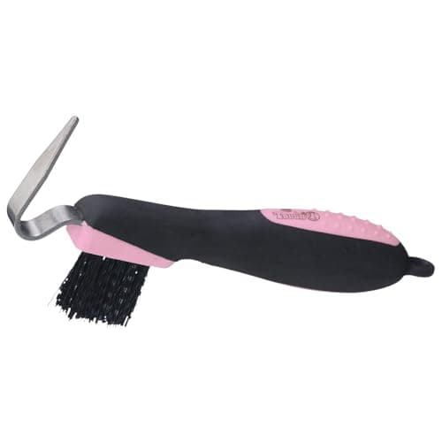 Tough 1 Great Grip Hoof Pick/Brush, Pink