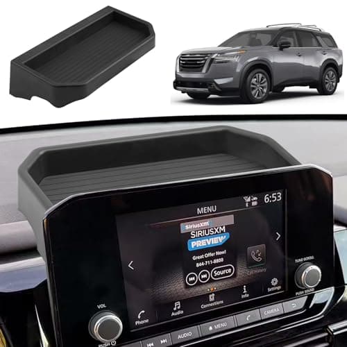 ECOZEN 2025 Pathfinder Dash Console Organizer Behind Screen Organizer Tray For 20222025 Nissan PathfinderSLPlatinum Accessories Dashboard Storage Behind 9Inch Screen Center Console Organizer