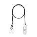 Clips Otoclip for Adults and Kids with 7mm 9mm 11mm Silicone Loops for BTE Hearing Aids Anti Lost Lanyard Cord and Carry Case Black