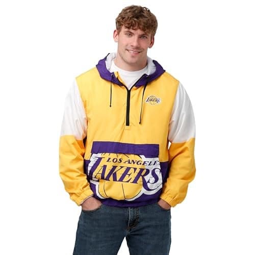 FOCO Los Angeles Lakers NBA Mens Warm-Up Windbreaker - S