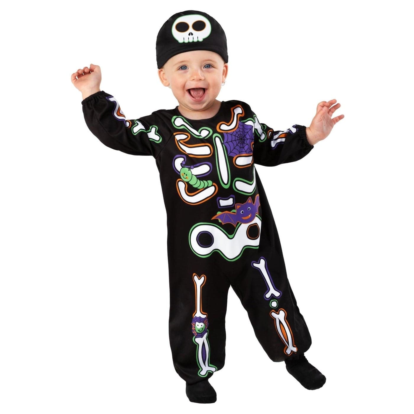Morph Skeleton Costume Kids Toddler Skeleton Outfit for Boys Baby Boy Halloween Dress Up Party Fun 612 Months